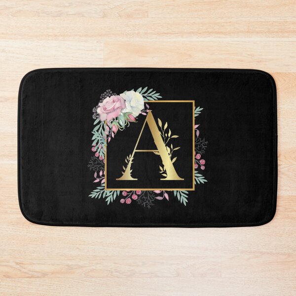 Item preview, Floral Golden Monogram A designed and sold by Renatas Traideris.