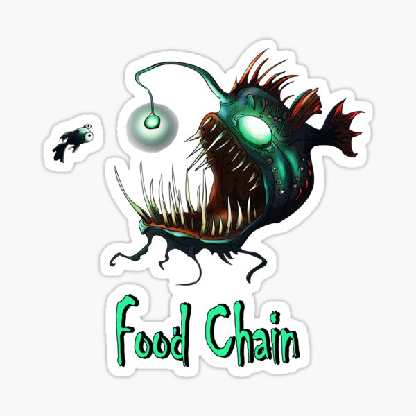 Food Chain Angler Fish Sticker