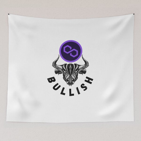 Item preview, Bullish Polygon (MATIC) Crypto Design designed and sold by Funny-Tees4U.