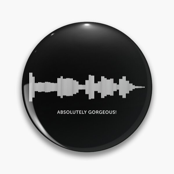 Item preview, Absolutely Gorgeous Sound Wave (White on Black) designed and sold by STUDIO-72.