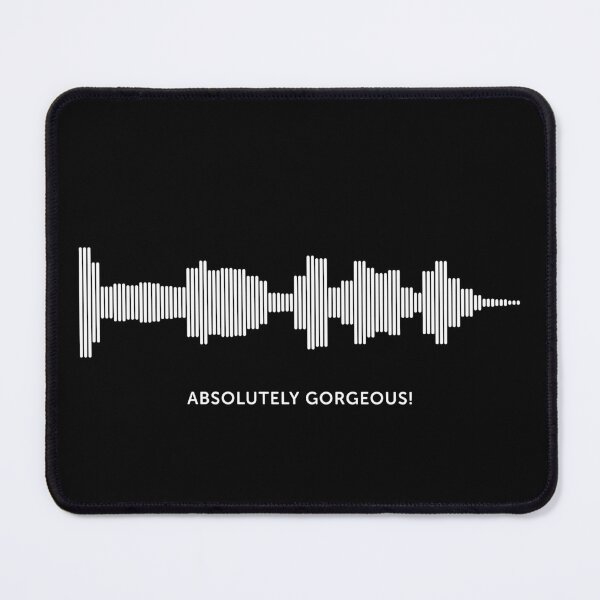 Item preview, Absolutely Gorgeous Sound Wave (White on Black) designed and sold by STUDIO-72.