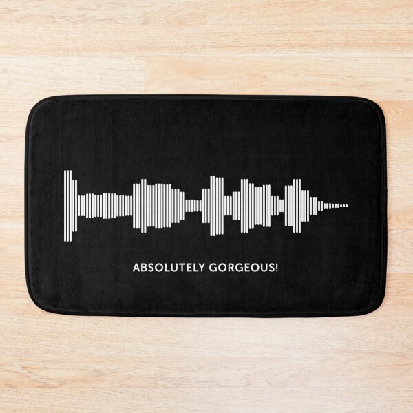 Item preview, Absolutely Gorgeous Sound Wave (White on Black) designed and sold by STUDIO-72.