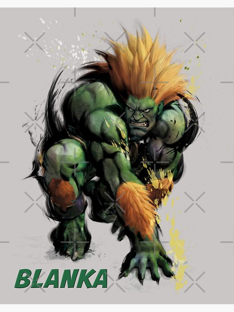 Super Street Fighter II - Blanka Art Board Print for Sale by