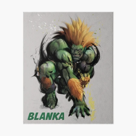Blanka, street fighter fighter Art Board Print by feria-e