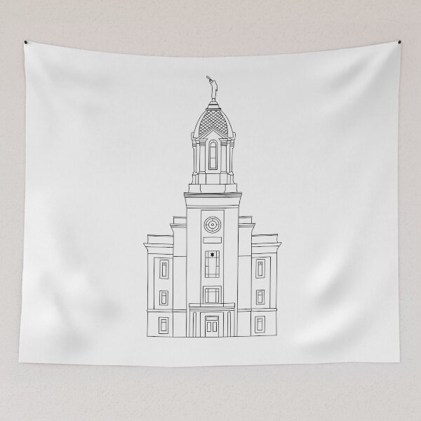Item preview, Cedar city lds temple designed and sold by Handdrawnbyzoe.