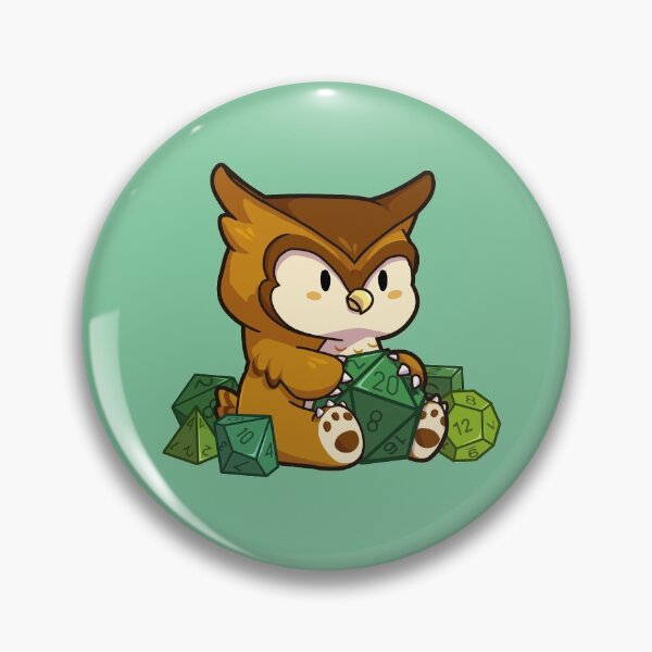 Item preview, Cute Owlbear with Dice designed and sold by art-jealter.