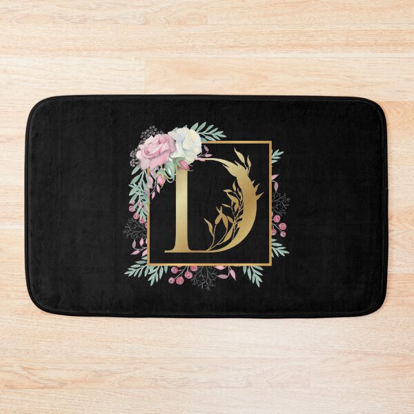 Item preview, Floral Golden Monogram D designed and sold by Renatas Traideris.