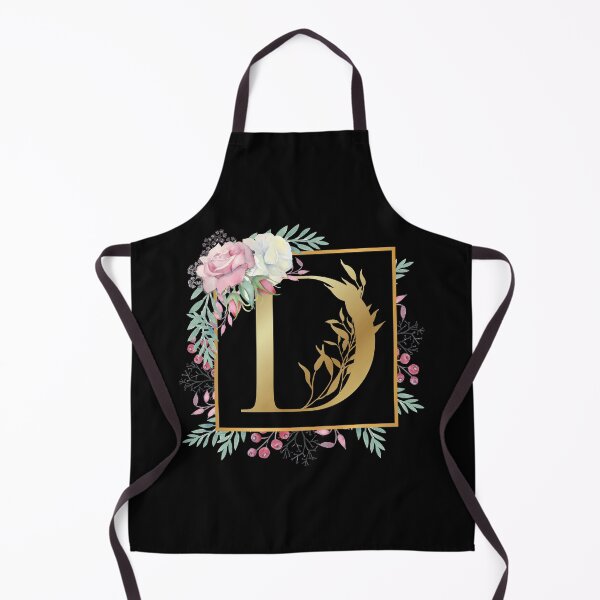 Item preview, Floral Golden Monogram D designed and sold by Renatas Traideris.