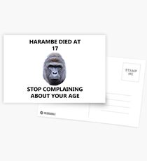 Postales ¡¡¡HARAMBE CUMPLEAÑOS PRESENTE !!