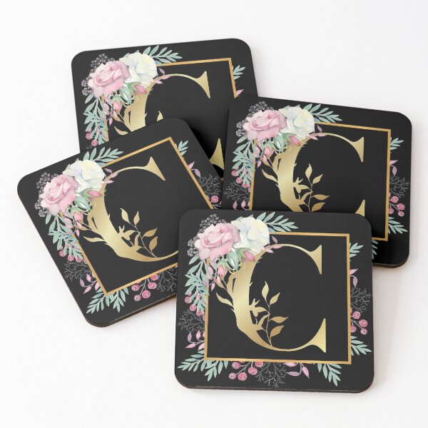 Item preview, Floral Golden Monogram C designed and sold by Renatas Traideris.