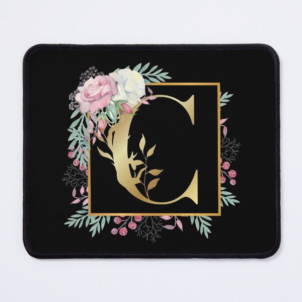 Item preview, Floral Golden Monogram C designed and sold by Renatas Traideris.