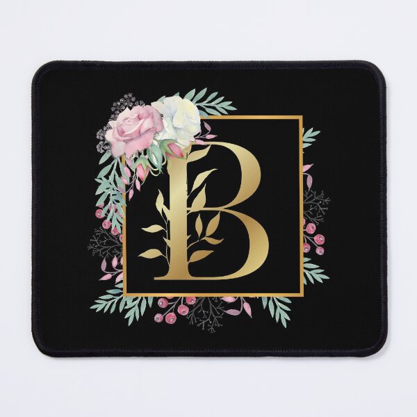 Item preview, Floral Golden Monogram B designed and sold by Renatas Traideris.