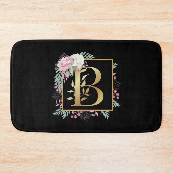 Item preview, Floral Golden Monogram B designed and sold by Renatas Traideris.