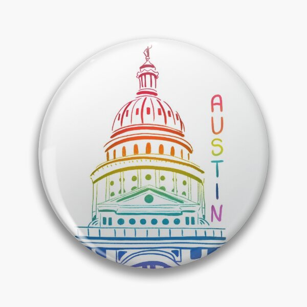 Item preview, Rainbow Austin Texas Capitol Building designed and sold by Zendays.