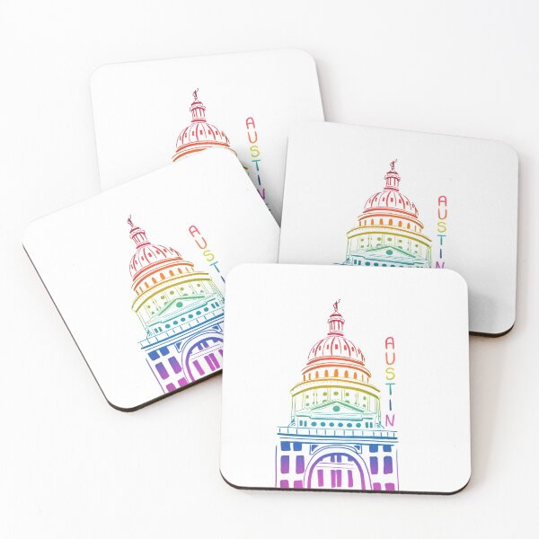 Item preview, Rainbow Austin Texas Capitol Building designed and sold by Zendays.