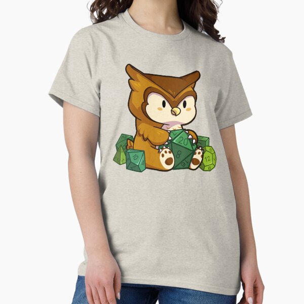Item preview, Cute Owlbear with Dice designed and sold by art-jealter.