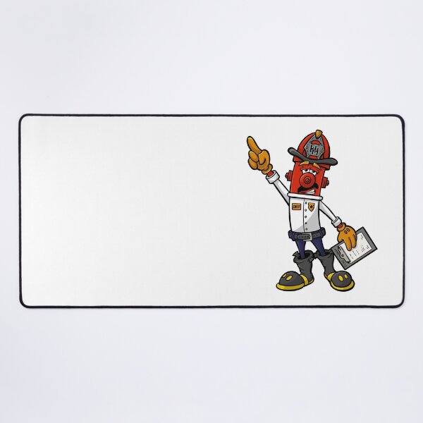 Fire Chief In Command - Hero Hydrants Desk Mat