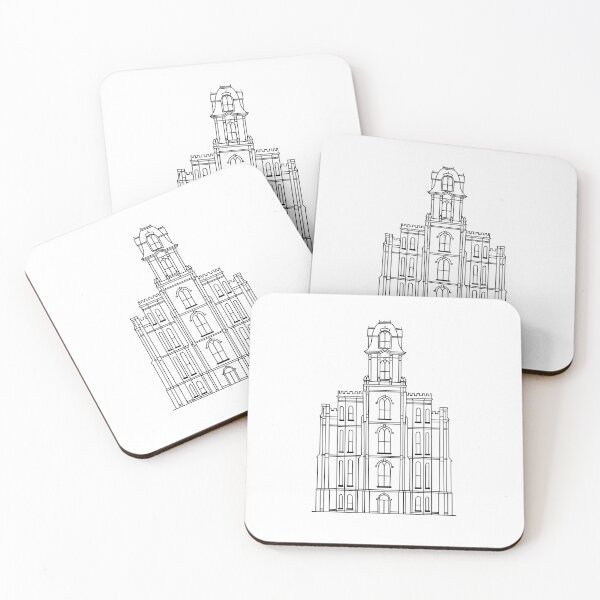 Item preview, Manti utah lds temple designed and sold by Handdrawnbyzoe.