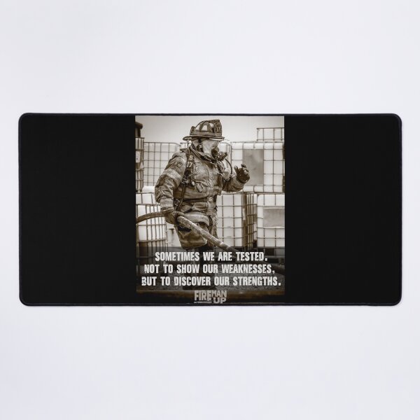 Sometimes we are Tested Desk Mat