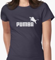 Pumba Logo Tailliertes T-Shirt für Frauen