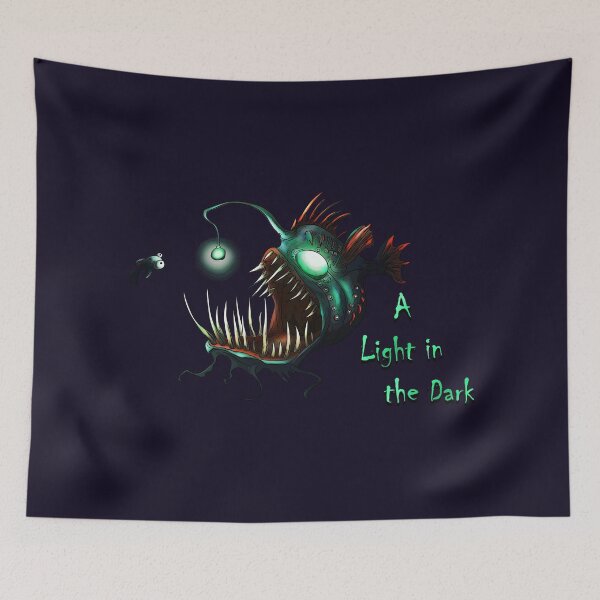 Item preview, A Light in the Dark Angler Fish  designed and sold by iduzarts.