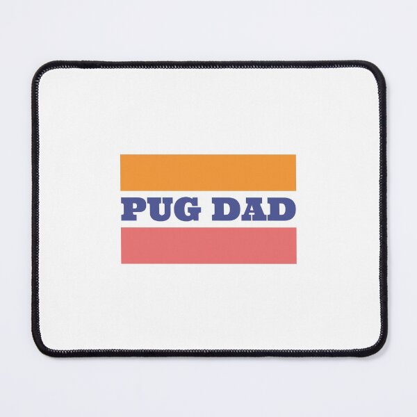 Item preview, Vintage Pug Dad Retro 60s 70s designed and sold by Guarddogdrive.