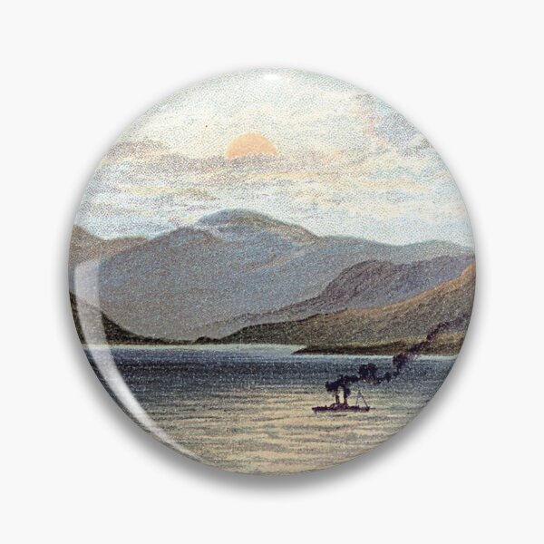 Item preview, Vintage Illustration of The Ardgower Mountains From Ballachulish designed and sold by yourscotland.