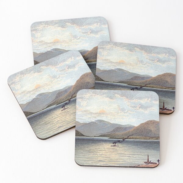 Item preview, Vintage Illustration of The Ardgower Mountains From Ballachulish designed and sold by yourscotland.
