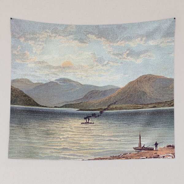 Item preview, Vintage Illustration of The Ardgower Mountains From Ballachulish designed and sold by yourscotland.