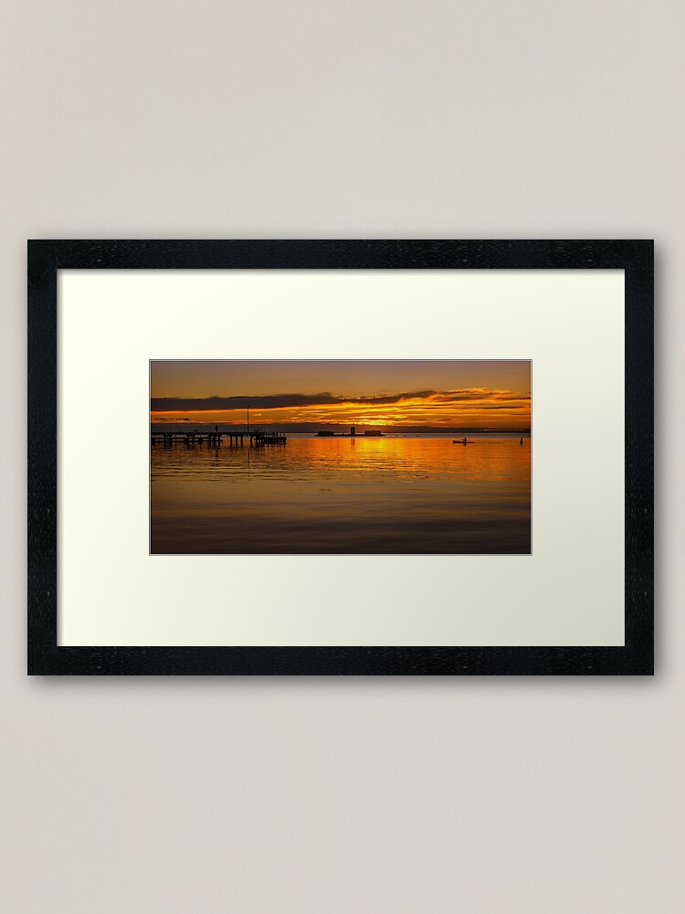 Alternate view of Winter Sunset - Half Moon Bay Framed Art Print