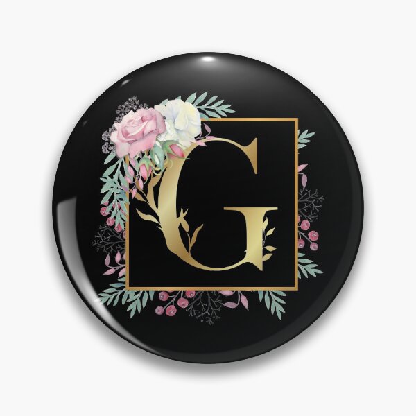 Item preview, Floral Golden Monogram G designed and sold by Renatas Traideris.