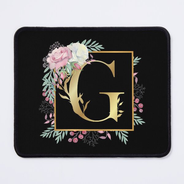 Item preview, Floral Golden Monogram G designed and sold by Renatas Traideris.