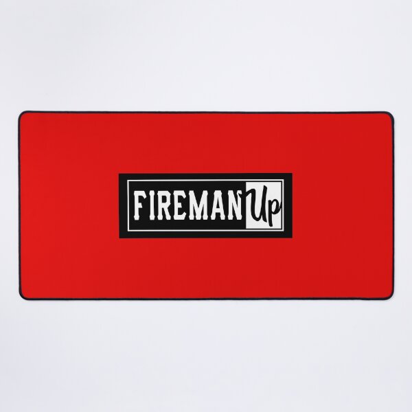 Fireman Up Square Logo Desk Mat