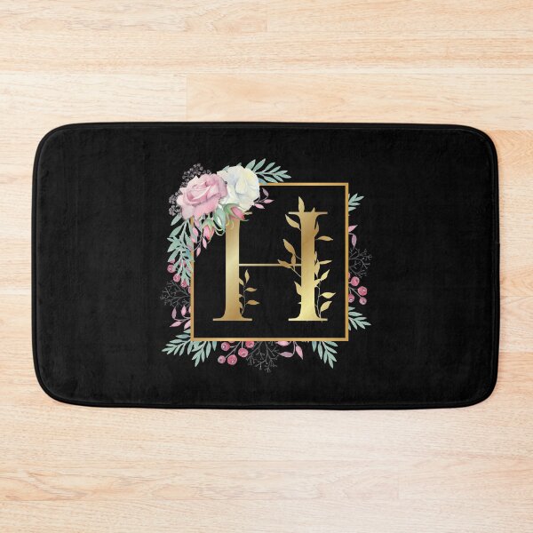 Item preview, Floral Golden Monogram H designed and sold by Renatas Traideris.