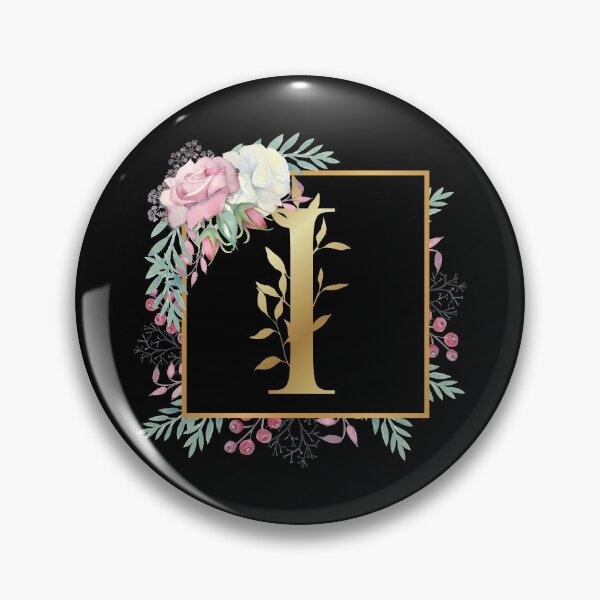 Item preview, Floral Golden Monogram I designed and sold by Renatas Traideris.
