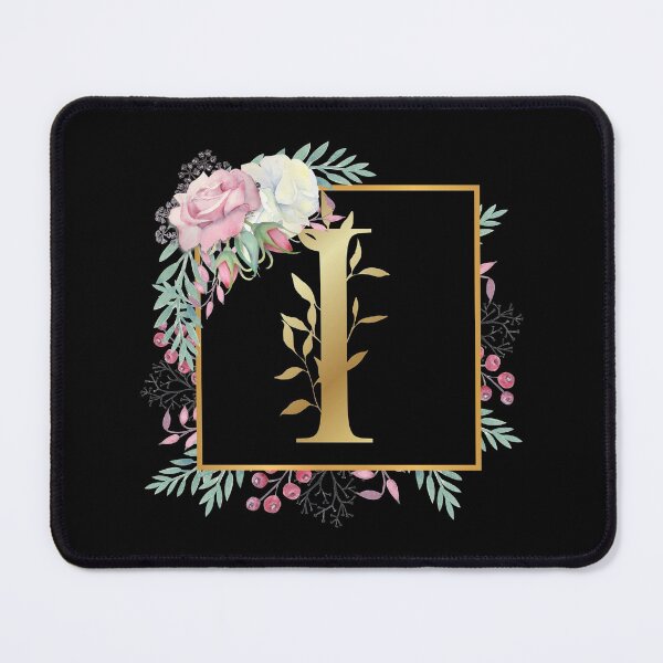 Item preview, Floral Golden Monogram I designed and sold by Renatas Traideris.