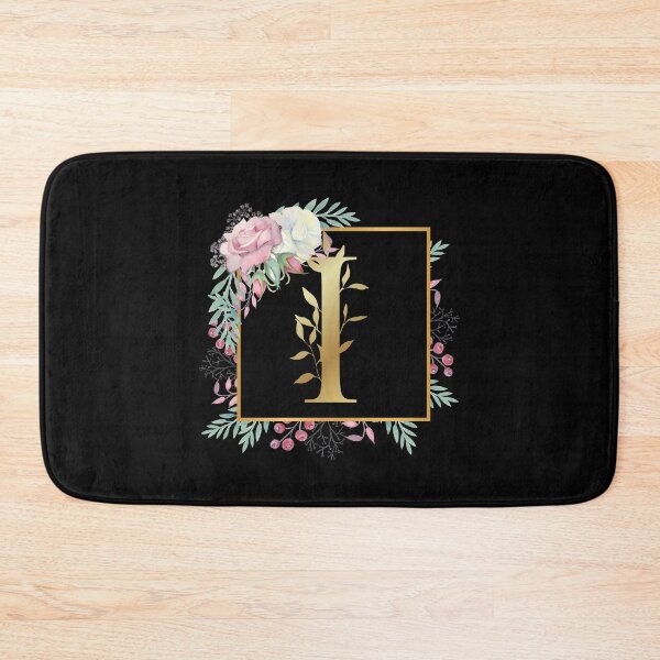 Item preview, Floral Golden Monogram I designed and sold by Renatas Traideris.