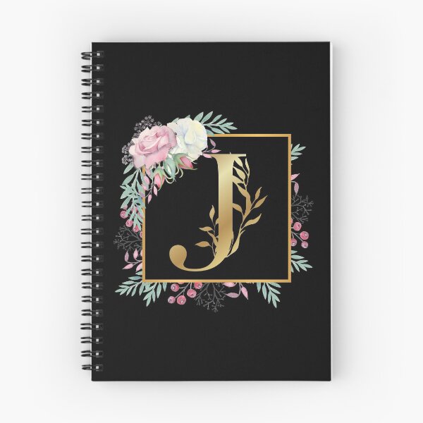 Item preview, Floral Golden Monogram J designed and sold by Renatas Traideris.