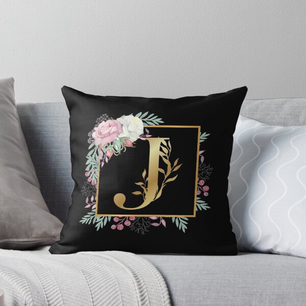 Item preview, Floral Golden Monogram J designed and sold by Renatas Traideris.