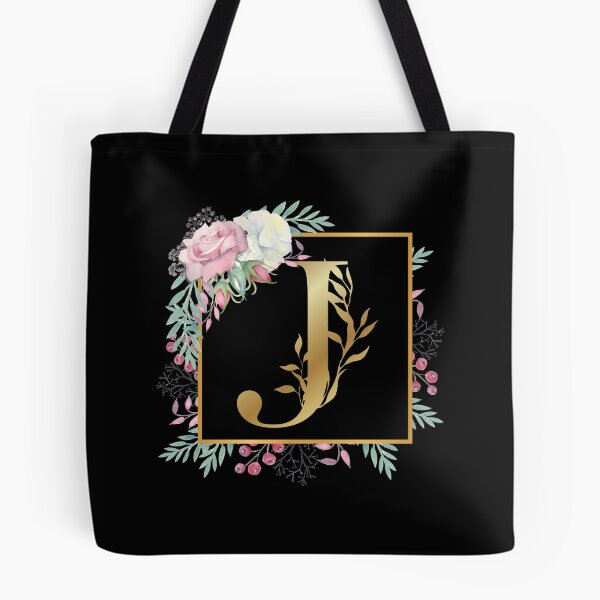 Item preview, Floral Golden Monogram J designed and sold by Renatas Traideris.