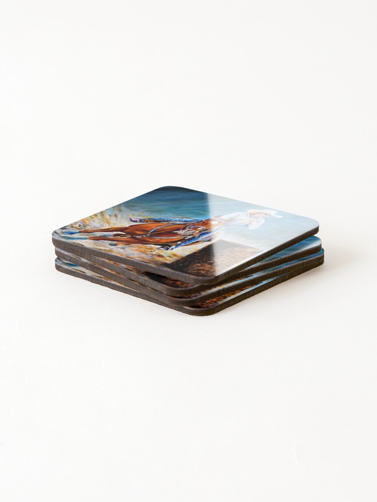 Thumbnail 4 of 5, Coasters (Set of 4), BARREL RACING designed and sold by Danicus666.