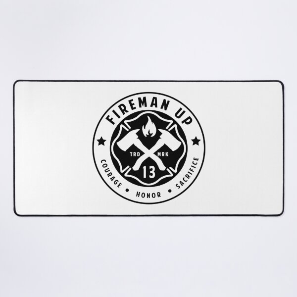 Fireman Up Classic Logo Desk Mat