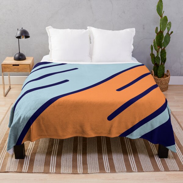 Item preview, Retro Stripes in Blue Orange designed and sold by Seatzy.