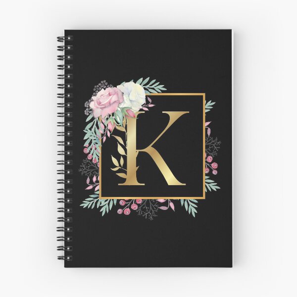 Item preview, Floral Golden Monogram K designed and sold by Renatas Traideris.