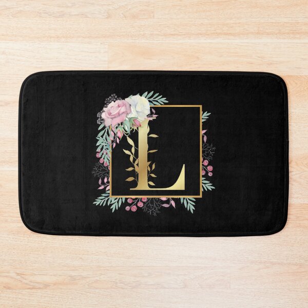 Item preview, Floral Golden Monogram L designed and sold by Renatas Traideris.