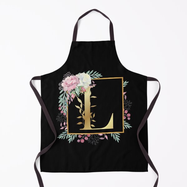 Item preview, Floral Golden Monogram L designed and sold by Renatas Traideris.