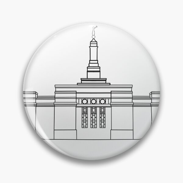 Item preview, Columbus Ohio temple designed and sold by Handdrawnbyzoe.