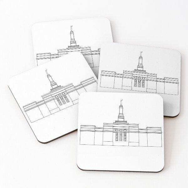 Item preview, Columbus Ohio temple designed and sold by Handdrawnbyzoe.