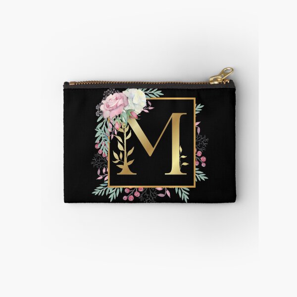 Item preview, Floral Golden Monogram M designed and sold by Renatas Traideris.