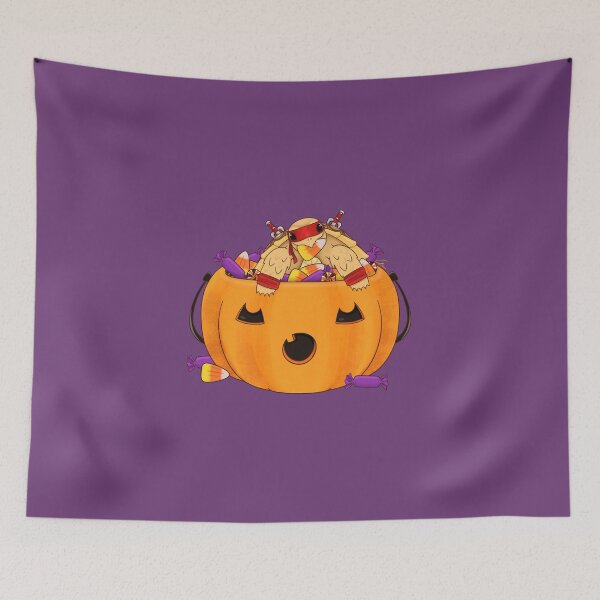 Item preview, Sulcata Tortoise in Halloween Costume! Sulcata, Pumpkin and Candys designed and sold by anacecilia.